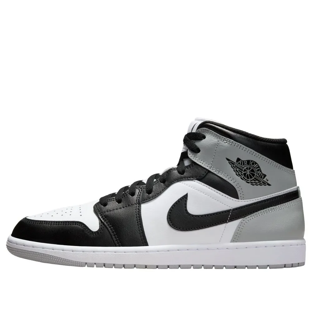Air Jordan 1 Mid Barons Grey Black White DQ8426-101 Men's Size 11